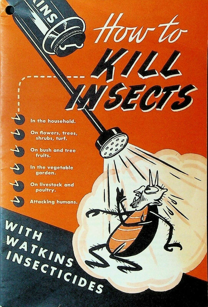 Watkins Insecticides How to Kill Insects Booklet 1953 JR Watkins Co