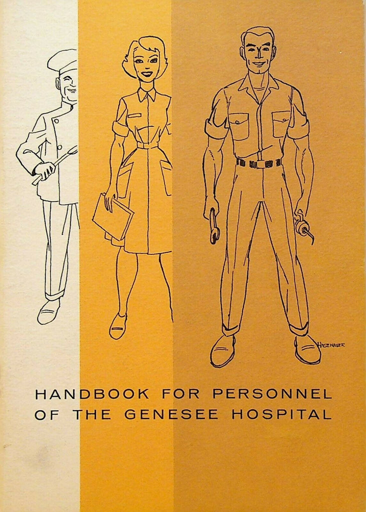 Handbook for Personnel of the Genesee Hospital 1961 Rochester NY
