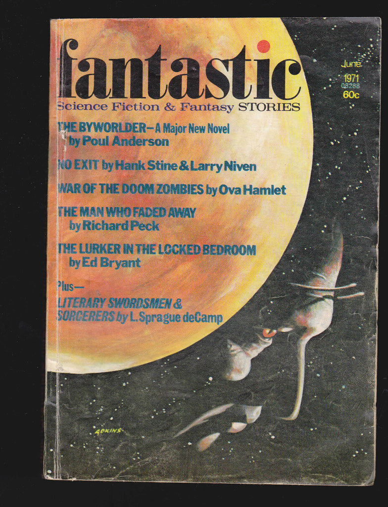 Fantastic Stories June 1971 Poul Anderson Ed Bryant Larry Niven Richard Peck