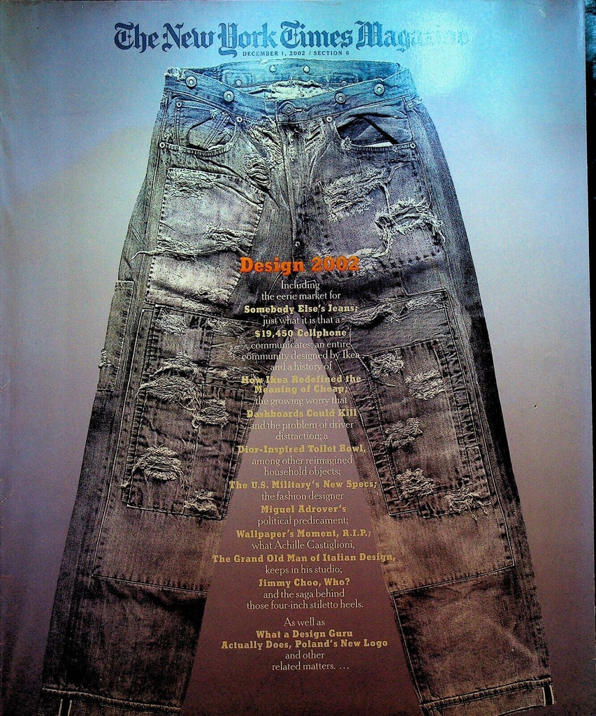 New York Times Magazine December 1 2002 Jimmy Choo Miguel Adrover