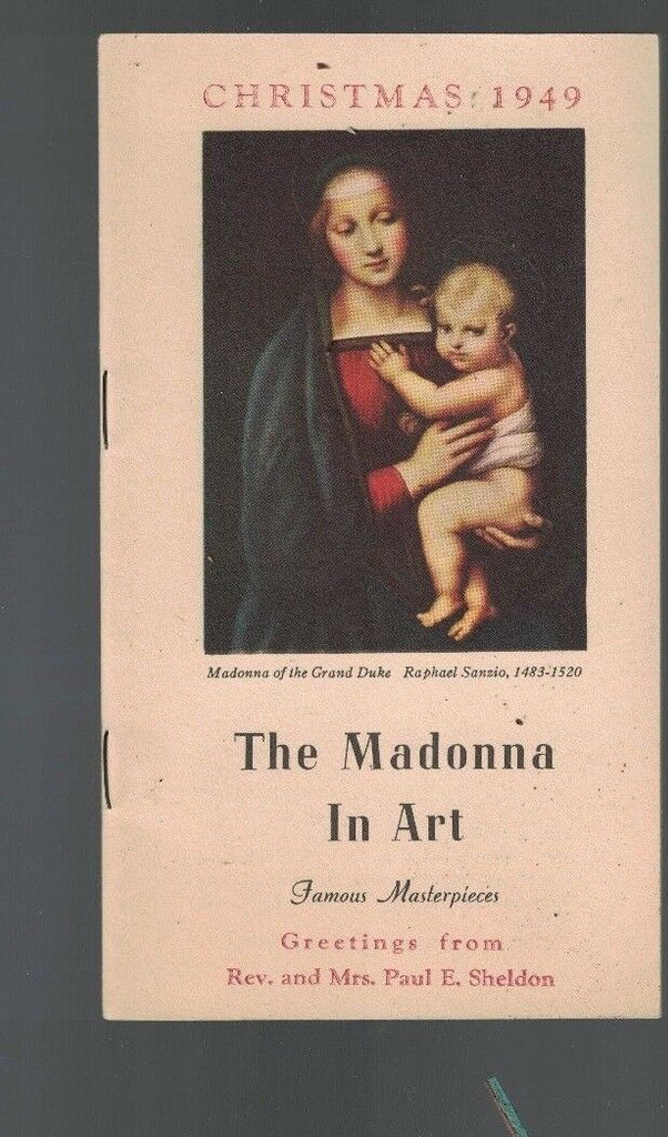 The Madonna in Art Famous Masterpieces Booklet Christmas 1949
