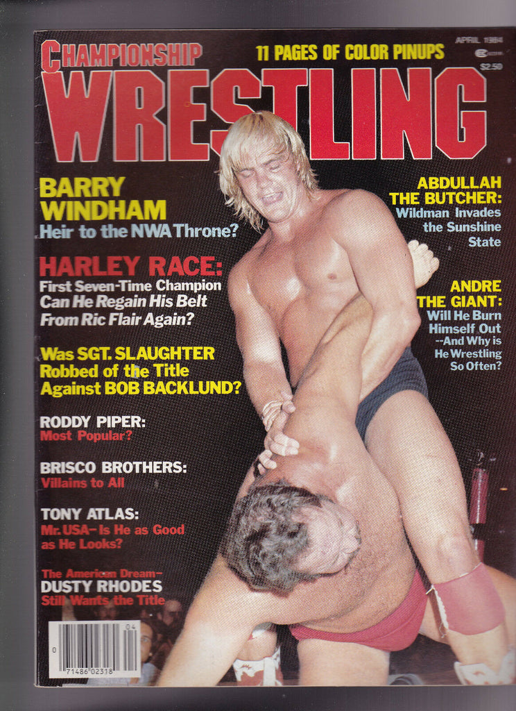 Championship Wrestling Magazine Barry Windham Andre the Giant April 1984