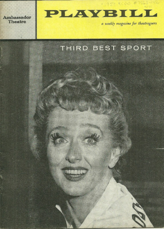 Third Best Sport Playbill February 9 1959 Celeste Holm Andrew Duggan