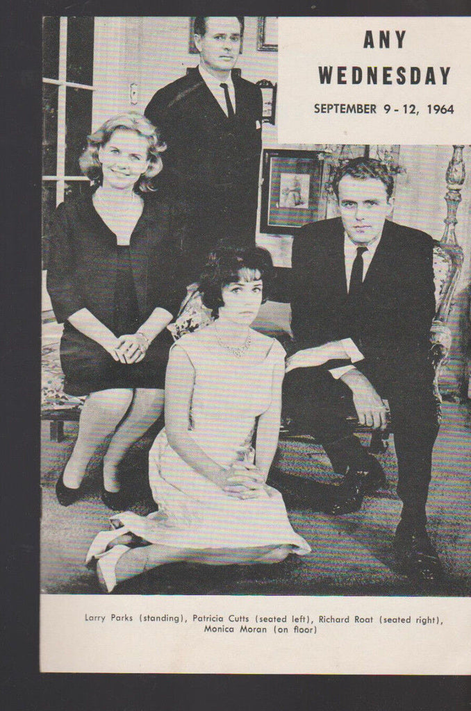 Any Wednesday 1964 Program Larry Parks Patricia Cutts Richard Root