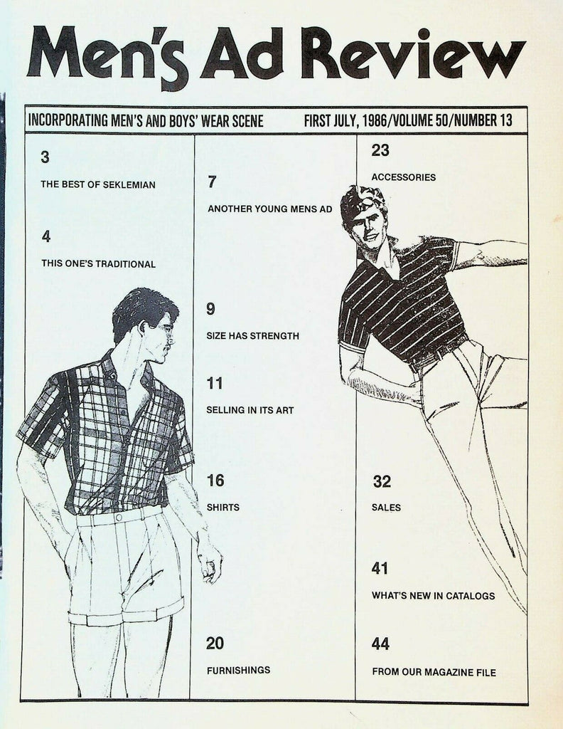 Men's Ad Review July 1986 Clothing Ads Polo Ocean Pacific Christian Dior