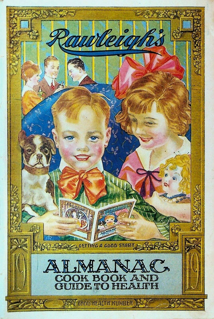 WT Rawleigh's Almanac Cook Book & Guide to Health 1919 Freeport Illinois