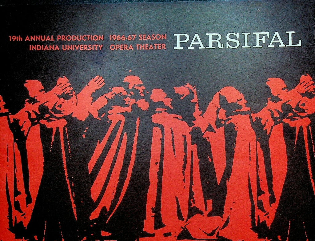 Parsifal Program Indiana University Opera Theater March 19 1967 Richard Wagner