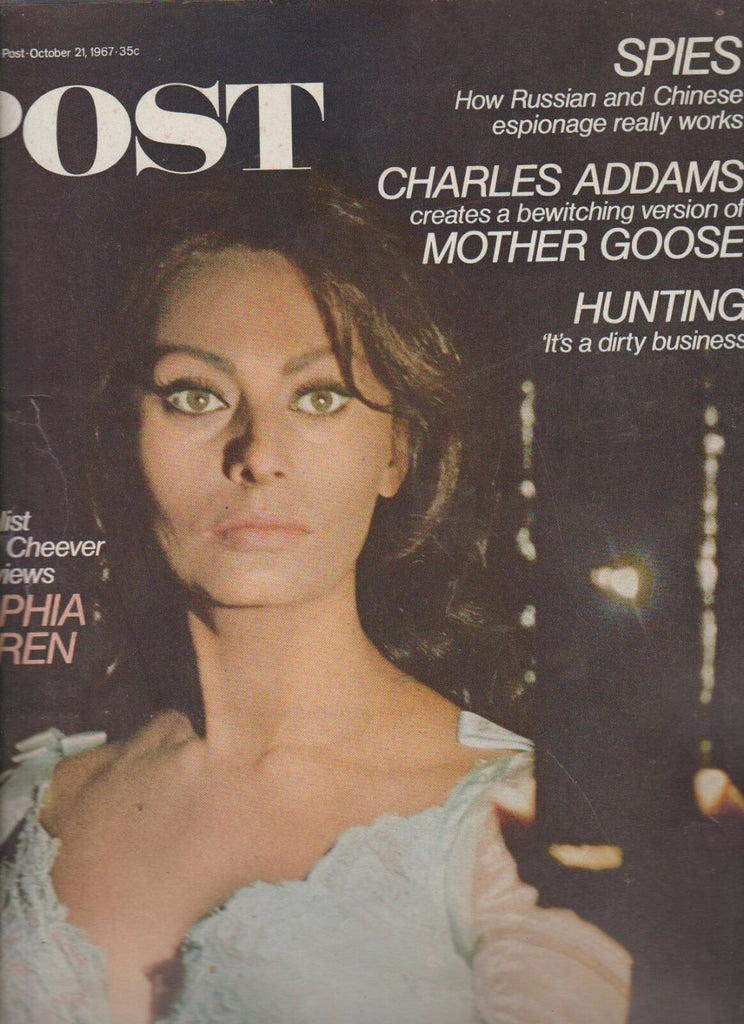Saturday Evening Post October 21 1967 Sophia Loren Charles Addams