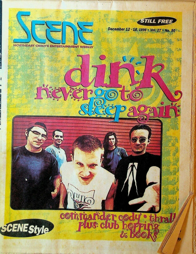 Cleveland Scene Magazine December 12 1996 Dink Sonny Burgess Commander Cody