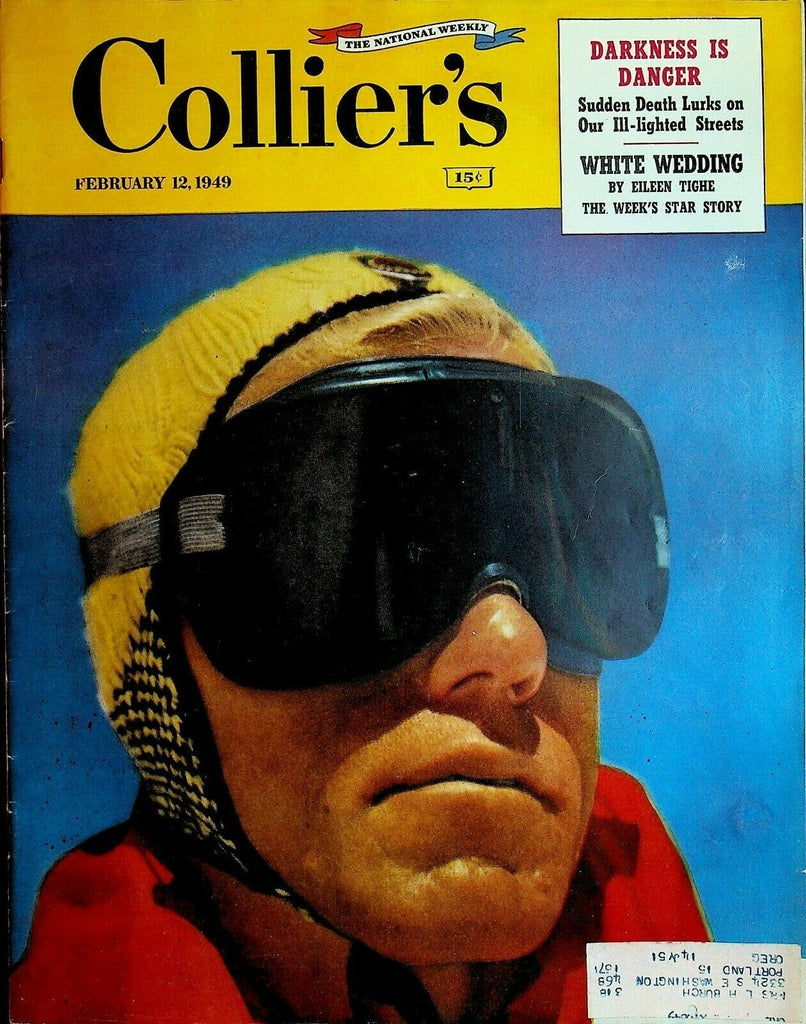 Collier's Magazine February 12 1949 Clark Gable NHL Hockey Goalie Joe DiMaggio