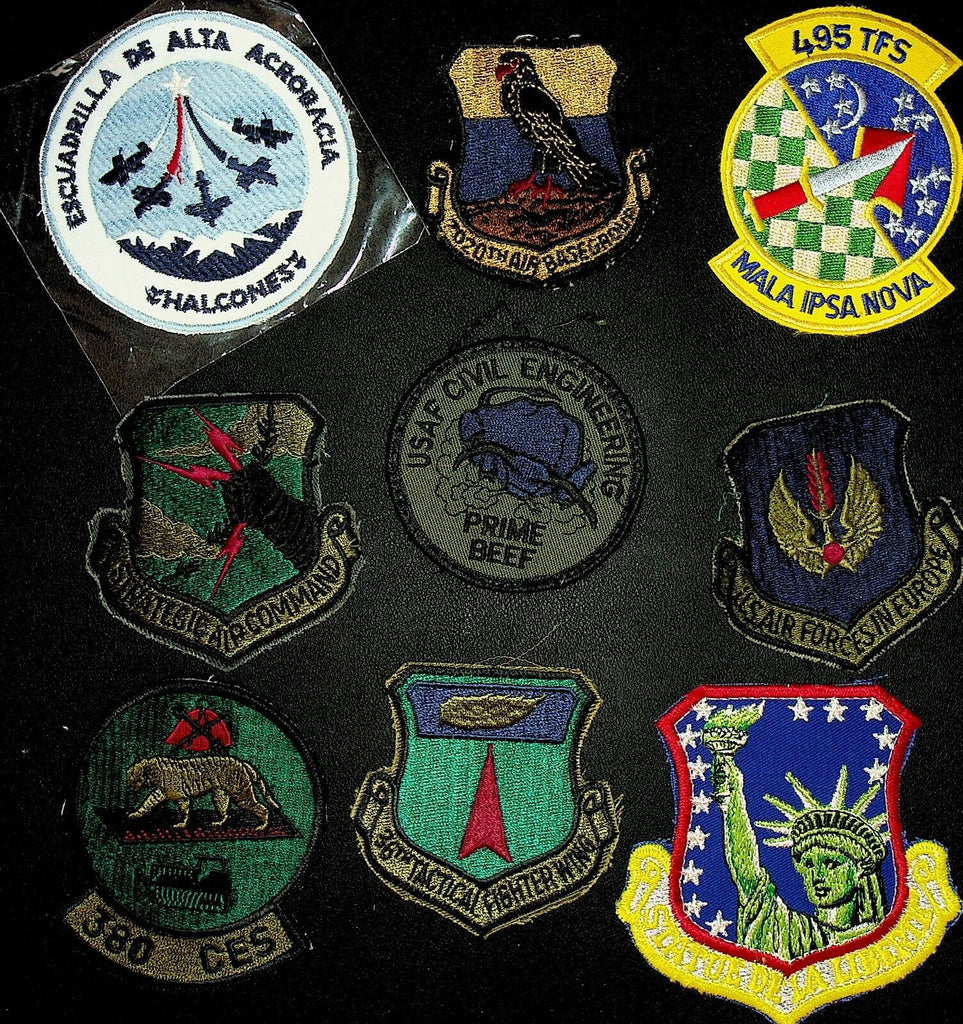 USAF Patch Lot of 26 United States Air Force 380CES Civil Engineering 7020th