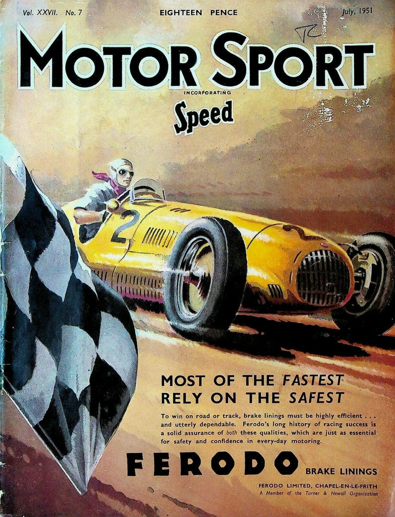 Motor Sport Magazine July 1951 Sunbeam Talbot 90 Alvis Cars RAC Rally