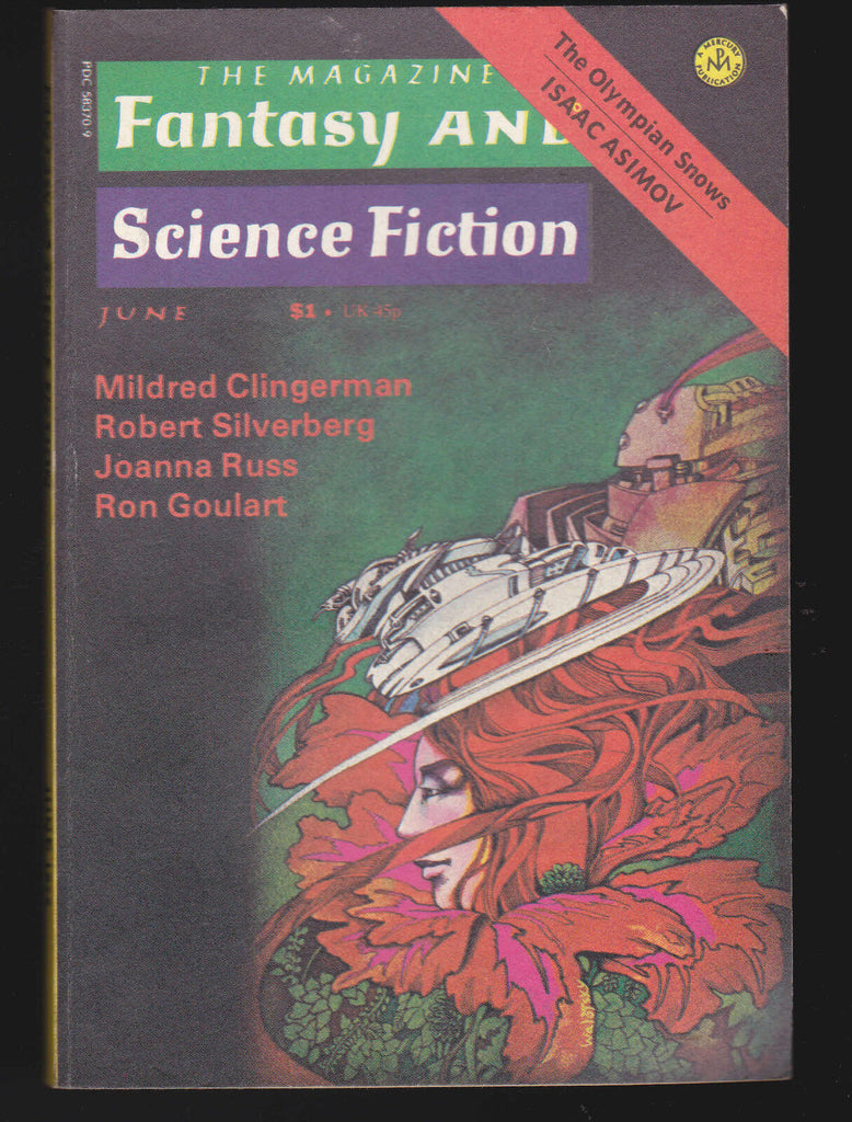 Magazine of Fantasy & Science Fiction June 1975 Robert Silverberg Ron Goulart