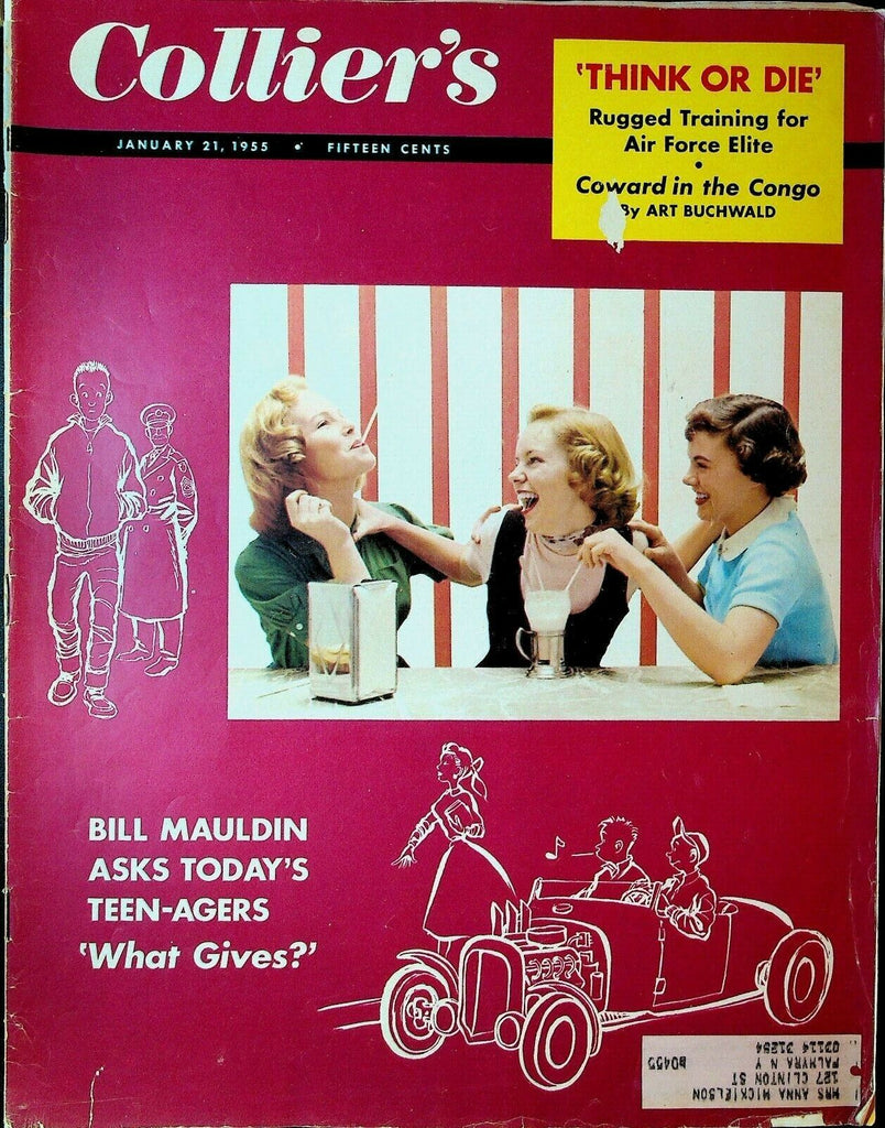 Collier's January 21 1955 Gina Lollobrigida Maxwell Air Force Base Bill Mauldin