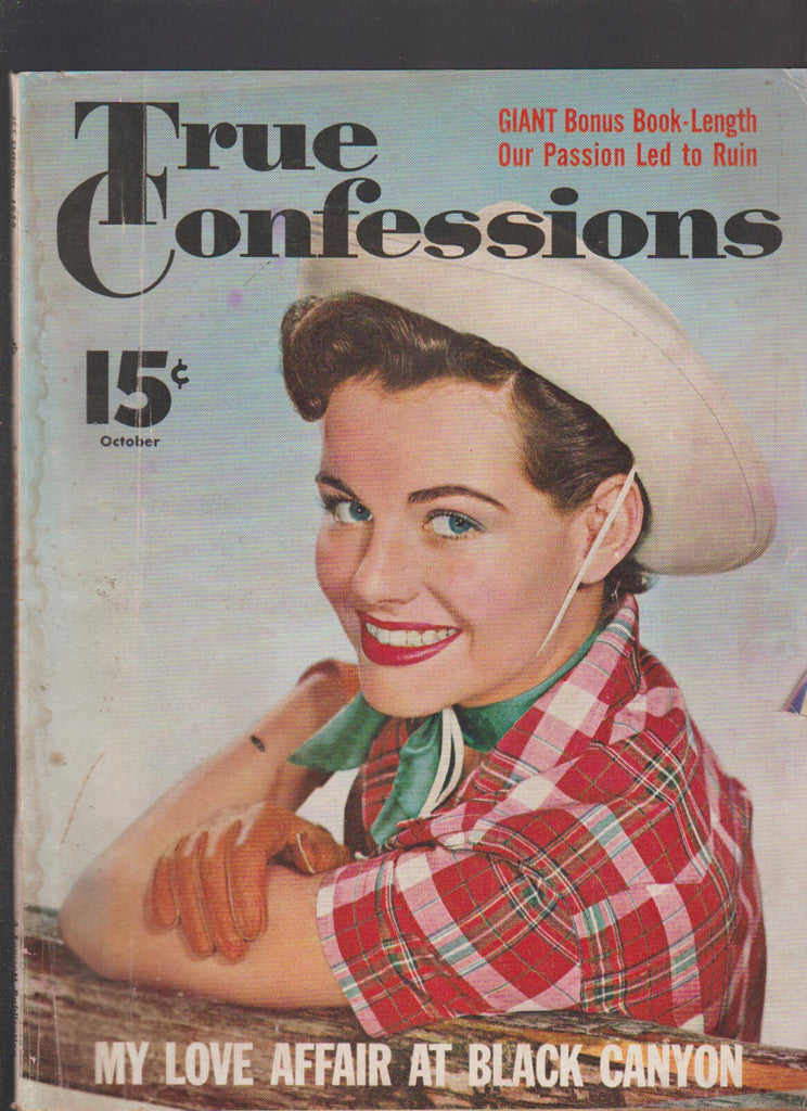 True Confessions Magazine October 1955 My Love Affair at Black Canyon
