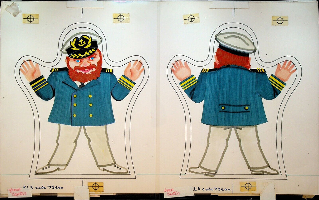 Ship's Captain Original Art Franz Altschuler 1980s