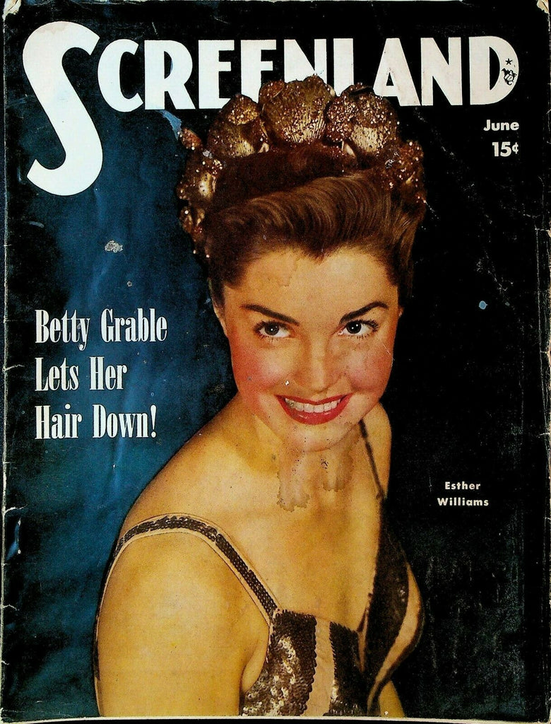 Screenland June 1949 Esther Williams Elizabeth Taylor Errol Flynn Fred Astaire