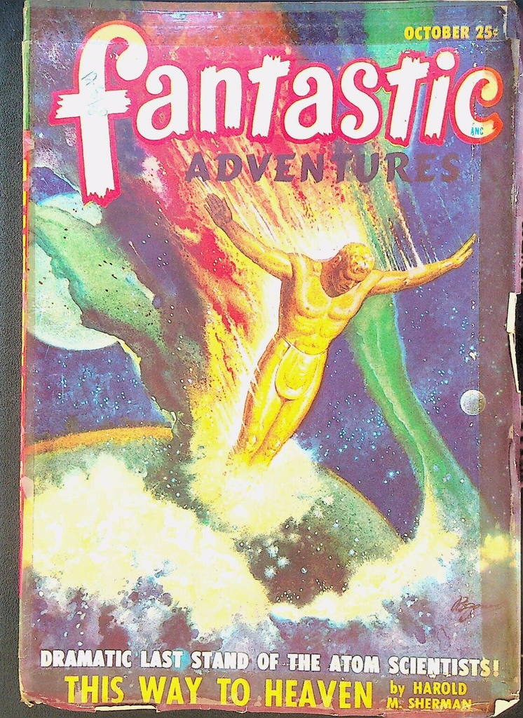 Fantastic Adventures Pulp October 1948 Harold M Sherman Bernie Kamins