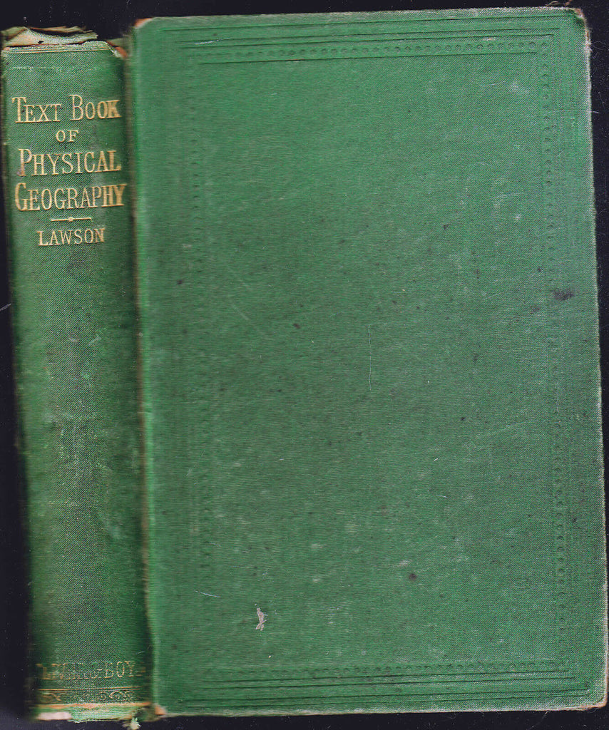 Textbook of Physical Geography by William Lawson 1875 HC