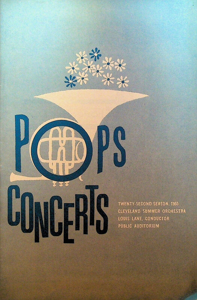 Pops Concerts 1960 Cleveland Summer Orchestra Program Gershwin Cole Porter