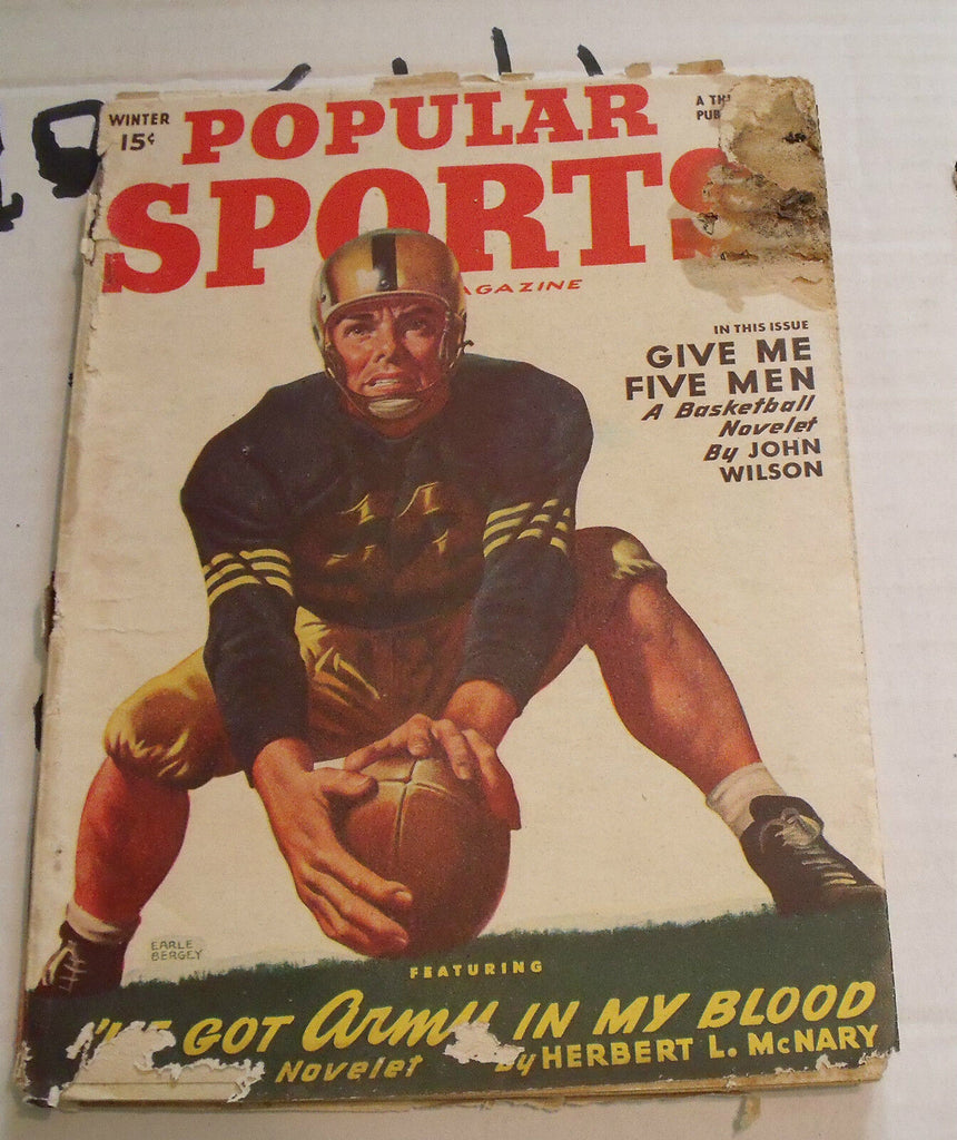 Popular Sports Pulp Winter 1950 John Wilson, Herbert L McNary Sam Bayne