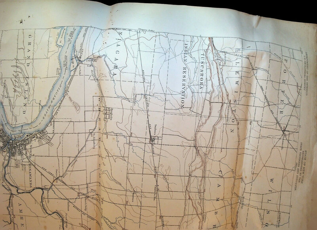Tonawanda Quadrangle New York State US Geological Survey Map 1925