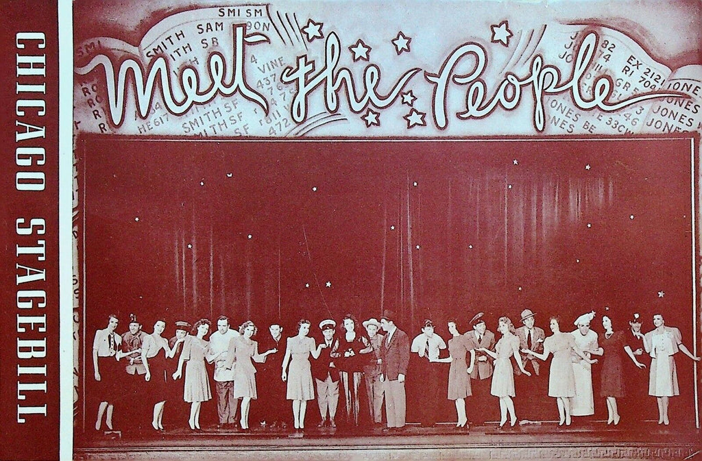 Meet the People Chicago Stagebill September 28 1940 Jack Albertson Ted Arkin