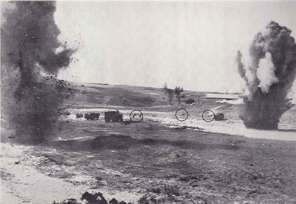 On the Field of Action in Tunisia WWII Dispatch Photo News Service  World War II