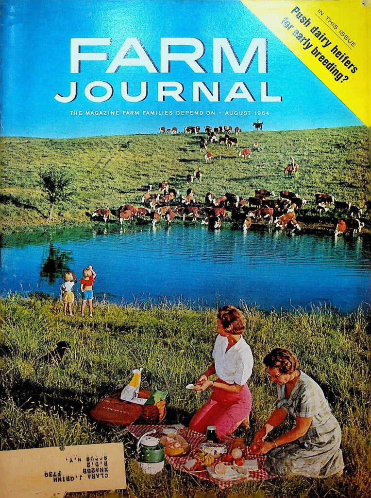 Farm Journal Magazine August 1964 Jack Richey Cattle Crops