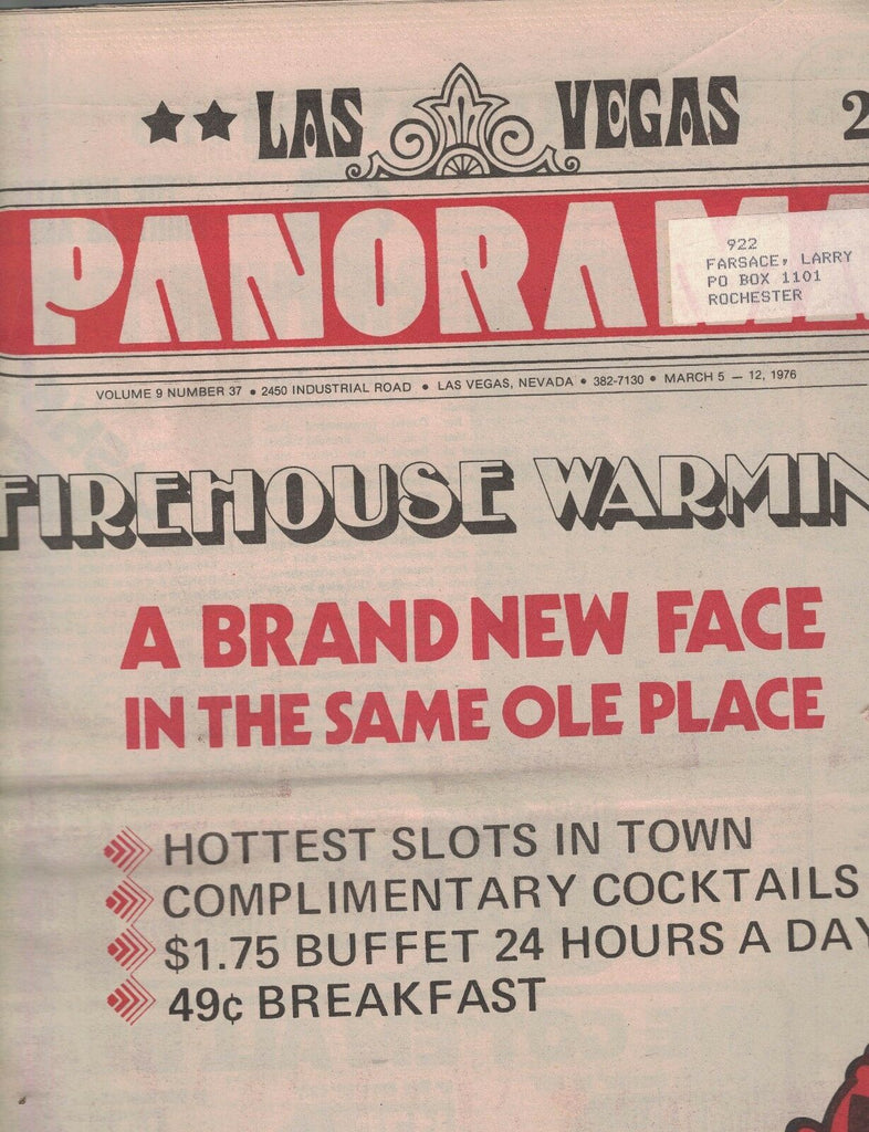 Las Vegas Panorama March 5 1976 Joan Rivers Teresa Brewer
