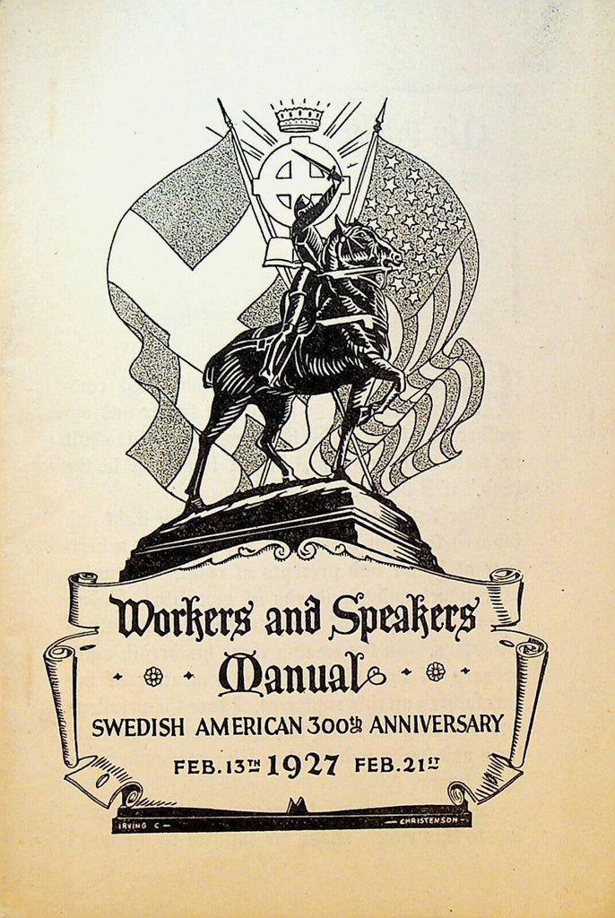 Swedish American 300th Anniversary Workers & Speakers Manual February 1927