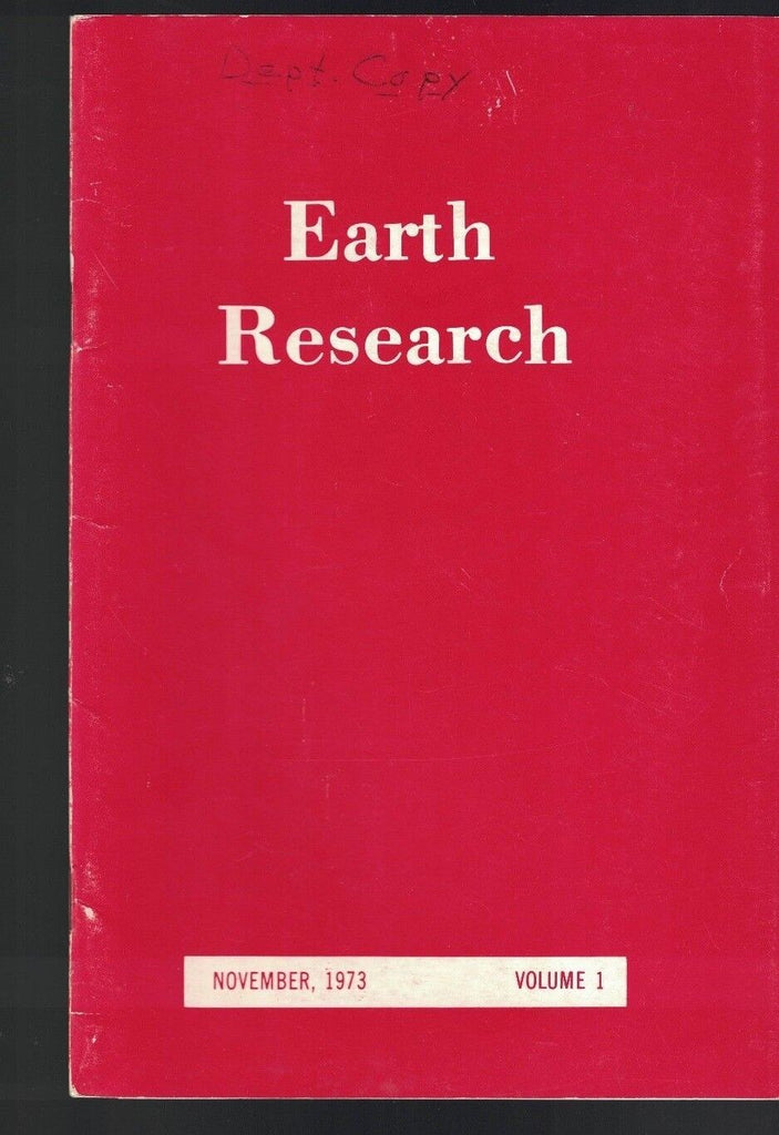 Earth Research Magazine November 1973 FIRST ISSUE Long Lake Area