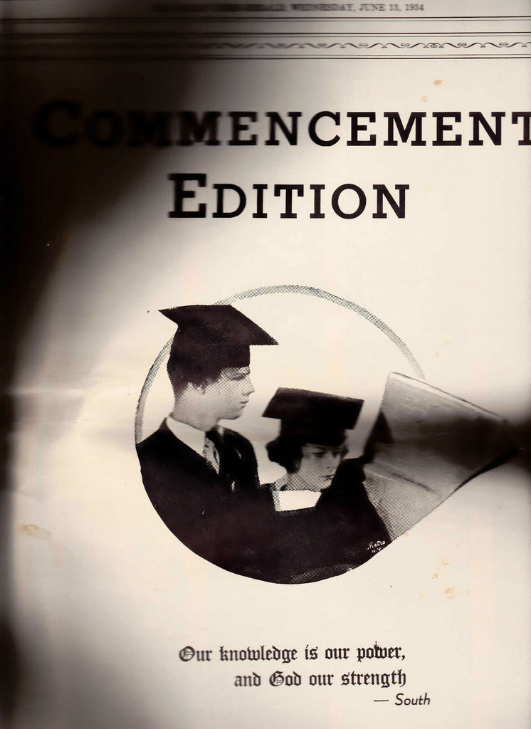 Olean NY Times Herald June 13 1934 Commencement Edition High School Graduations