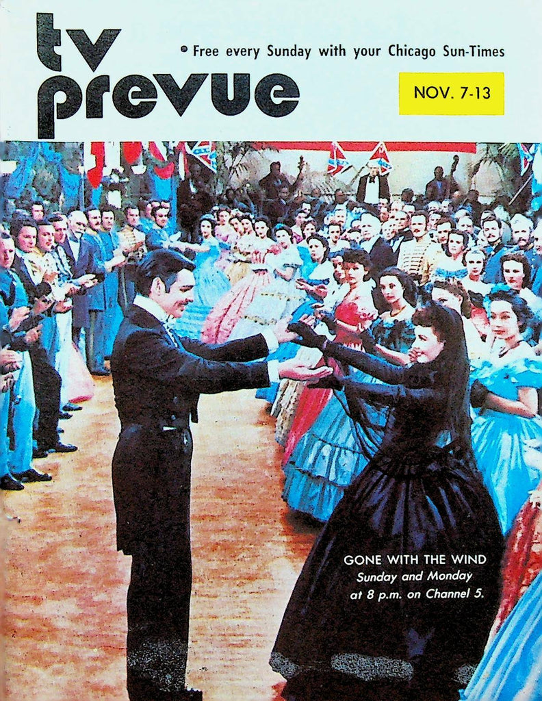 TV Prevue Magazine November 7 1976 Gone With the Wind Roger Ebert GWTW