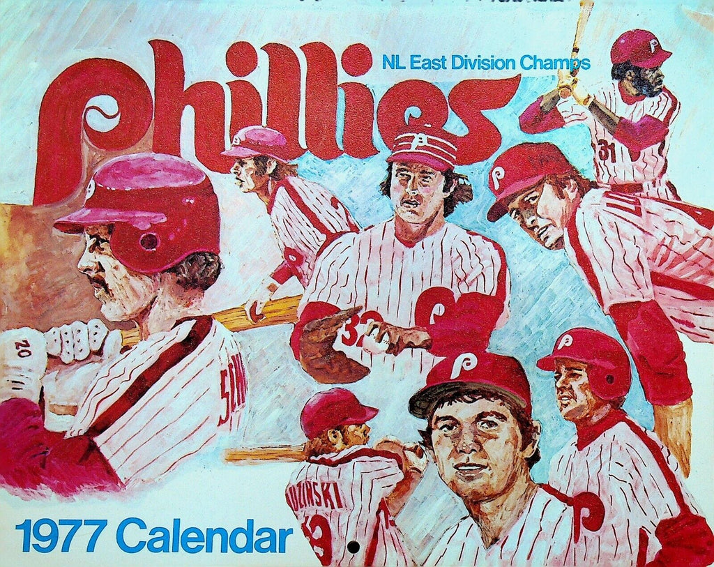 Philadelphia Phillies Calendar 1977 Mike Schmidt Steve Carlton Jim Lonborg