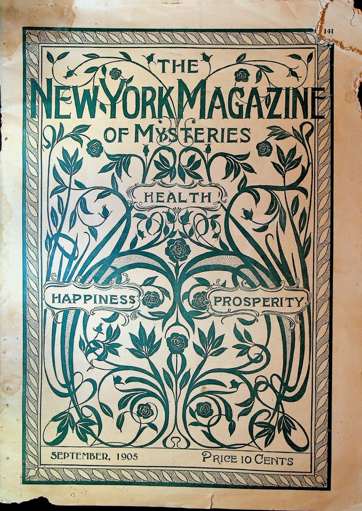 The New York Magazine of Mysteries September 1905 Mystic Success Club