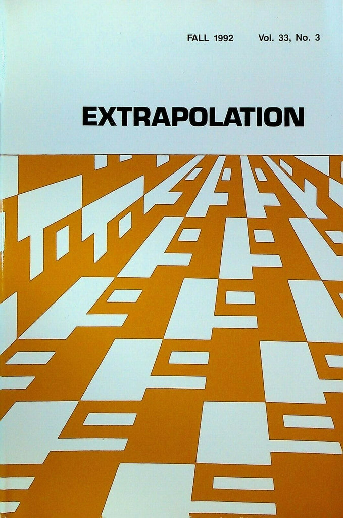 Extrapolation Science Fiction Fall 1992 Philip K Dick Aldous Huxley AJ Budrys