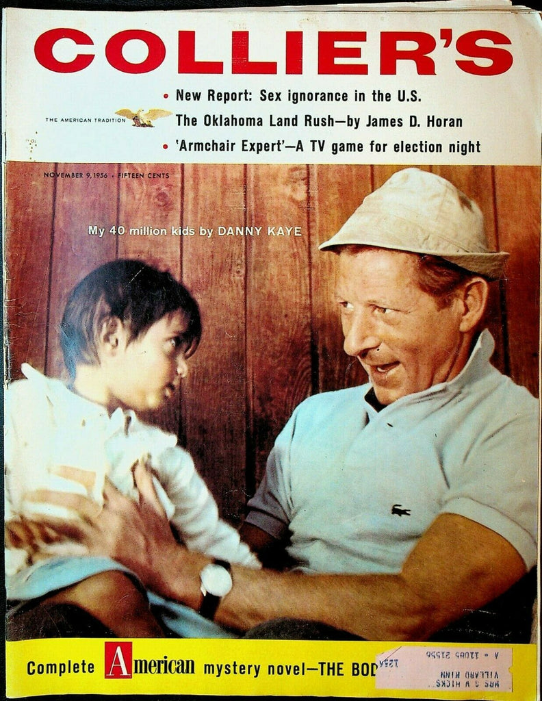 Collier's Magazine November 9 1956 Danny Kaye Winston Churchill Walt Grove