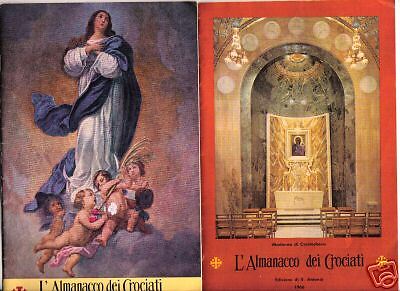 L'Almanacco dei Crociati booklets 1950s/60s Lot of 4 Italian Christianity