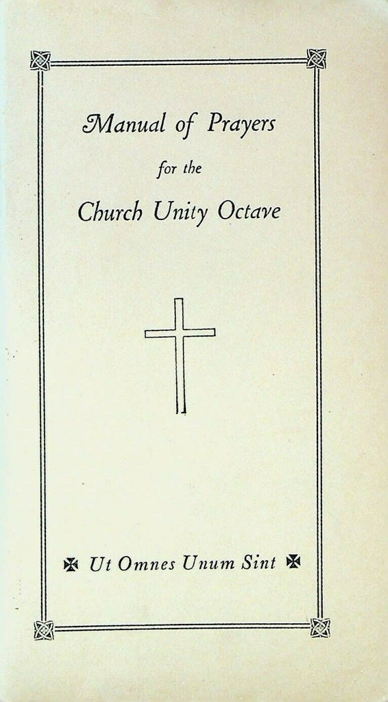 Manual of Prayers for the Church Unity Octave 1942 Booklet