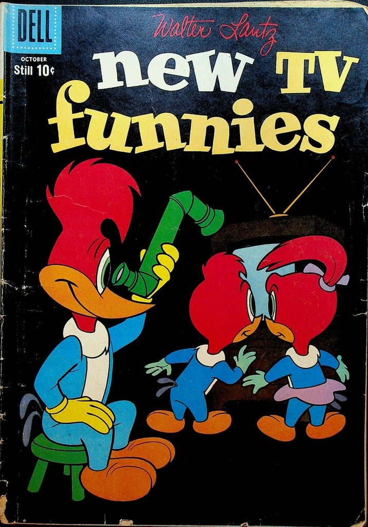 New Funnies 272 Dell Comics 1959 Television Periscope Woody Woodpecker