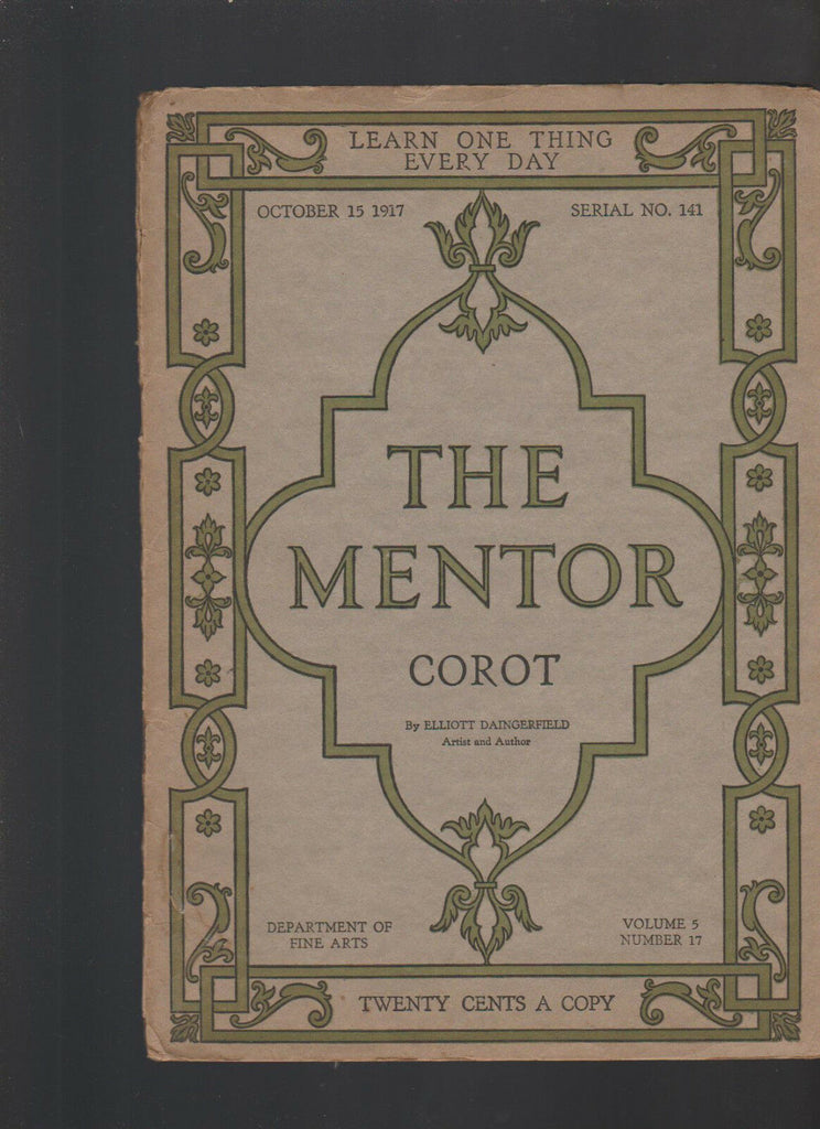 Mentor Magazine October 15 1917 Corot #141