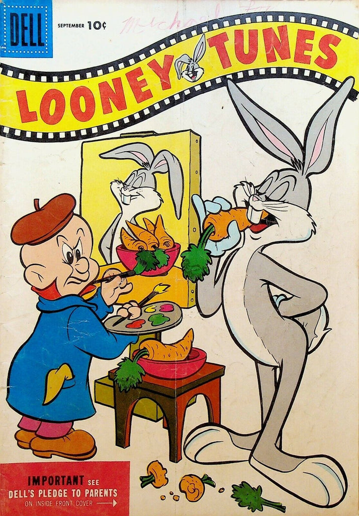 Looney Tunes 167 Dell Comics 1955 Bugs Bunny Elmer Fudd Painting