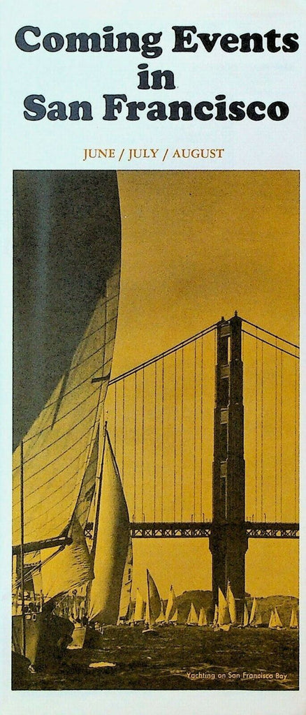 Coming Events in San Francisco Brochure Summer 1967 Giants 49ers Roller Derby
