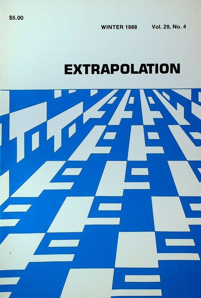 Extrapolation Science Fiction Winter 1988 Buck Rogers Earthsea Animated Nature