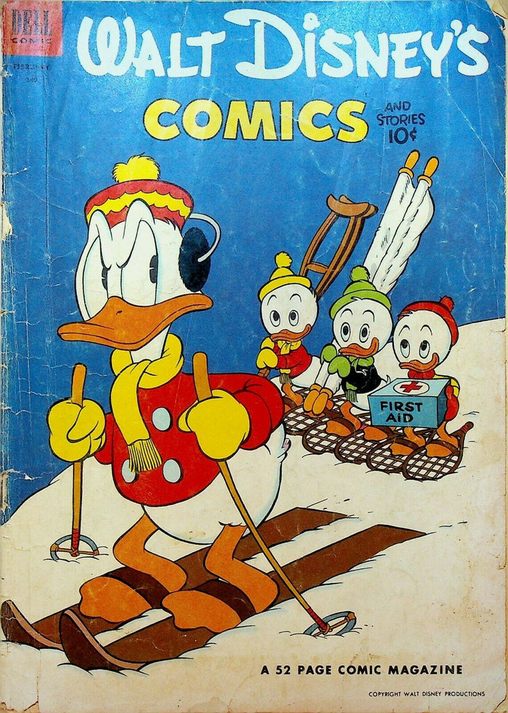 Walt Disney's Comics & Stories 149 Dell Comics 1953 Skiing George Mikan