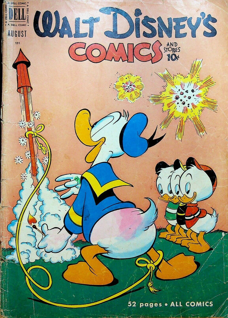 Walt Disney's Comics & Stories 131 Dell Comics 1951 Fireworks Donald Duck