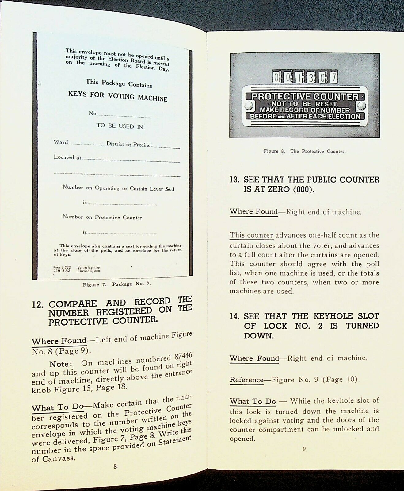 Automatic Voting Machine Instruction Manual 1972 & Penalty Poster ...