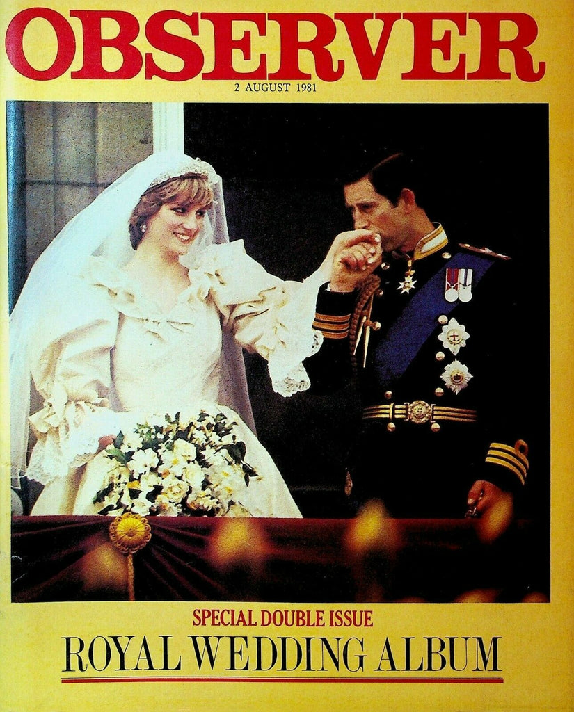 Observer Magazine August 2 1981 Royal Wedding Charles & Diana Moya Lear Jet