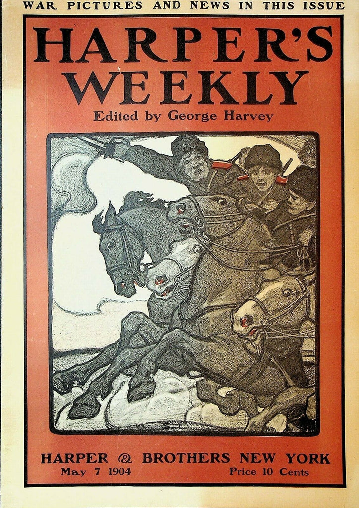 Harper's Weekly May 7 1904 Russia Japan War Automobile Hillclimbing Race